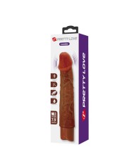 PRETTY LOVE LEONARDO VIBRADOR REALISTICO 20 CM O 4 CM COLOR MARRON