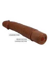 PRETTY LOVE LEONARDO VIBRADOR REALISTICO 20 CM O 4 CM COLOR MARRON