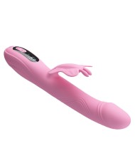 PRETTY LOVE BELLA VIBRADOR RABBIT CON ESTIMULACION MARIPOSA Y LED ROSA