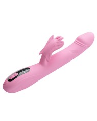 PRETTY LOVE BELLA VIBRADOR RABBIT CON ESTIMULACION MARIPOSA Y LED ROSA