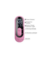 PRETTY LOVE BELLA VIBRADOR RABBIT CON ESTIMULACION MARIPOSA Y LED ROSA
