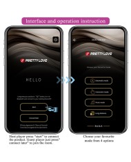 PRETTY LOVE HAZELYNN MASAJEADOR APP CONTROL 12 FUNCIONES ROSA