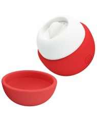 PRETTY LOVE ESTIMULADOR CLITORAL CON EFECTO LENGUA RECARGABLE ROJO
