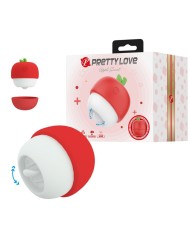 PRETTY LOVE ESTIMULADOR CLITORAL CON EFECTO LENGUA RECARGABLE ROJO