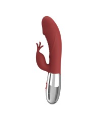 PRETTY LOVE VIBRADOR RABBIT ROSEWOOD 30 FUNCIONES RECARGABLE USB ROJO
