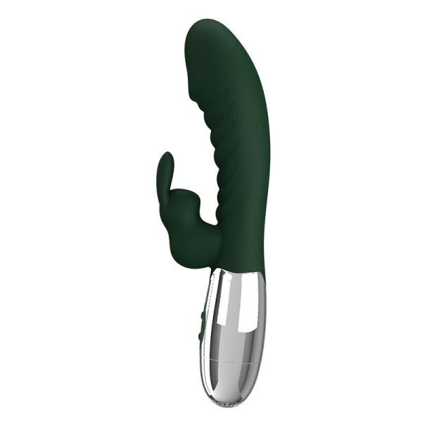 PRETTY LOVE VIBRADOR RABBIT NAUGHTY BUNNY 30 FUNCIONES RECARGABLE USB VERDE