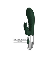 PRETTY LOVE VIBRADOR RABBIT NAUGHTY BUNNY 30 FUNCIONES RECARGABLE USB VERDE