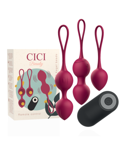 CICI BEAUTY PREMIUM SILICONE 3 VIBRATING KEGEL BEADS REMOTE CONTROL CICI BEAUTY PREMIUM SILICONE 3 VIBRATING KEGEL BEADS REMOTE CONTROL