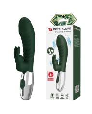 PRETTY LOVE VIBRADOR RABBIT NAUGHTY BUNNY 30 FUNCIONES RECARGABLE USB VERDE
