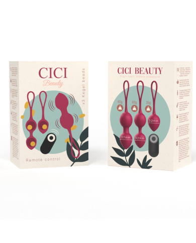 CICI BEAUTY PREMIUM SILICONE 3 VIBRATING KEGEL BEADS REMOTE CONTROL CICI BEAUTY PREMIUM SILICONE 3 VIBRATING KEGEL BEADS REMOTE CONTROL