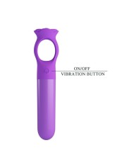 PRETTY LOVE GIANA MINI MASAJEADOR VIBRADOR RECARGABLE MORADO