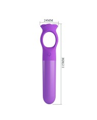 PRETTY LOVE GIANA MINI MASAJEADOR VIBRADOR RECARGABLE MORADO