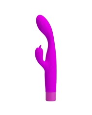 PRETTY LOVE JENE VIBRADOR DOBLE ESTIMULACION PARA PUNTO G Y CLITORIS MORADO