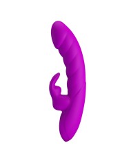 PRETTY LOVE MONICA VIBRADOR DOBLE ESTIMULACION PARA PUNTO G Y CLITORIS RECARGABLE MORADO