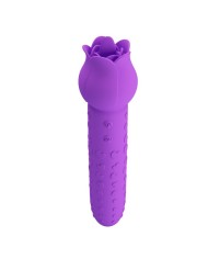 PRETTY LOVE DANNELL VIBRADOR CON ESTIMULACION ORAL Y CLITORAL RECARGABLE MORADO