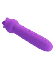 PRETTY LOVE DANNELL VIBRADOR CON ESTIMULACION ORAL Y CLITORAL RECARGABLE MORADO