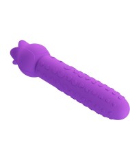 PRETTY LOVE DANNELL VIBRADOR CON ESTIMULACION ORAL Y CLITORAL RECARGABLE MORADO