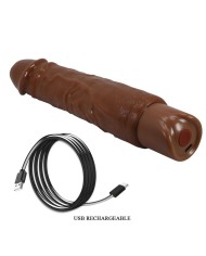 PRETTY LOVE DUKE VIBRADOR REALISTICO 235 CM O 48 CM COLOR MARRON