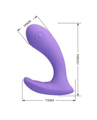 PRETTY LOVE ANDROMEDA VIBRADOR DE DOBLE ESTIMULACION RECARGABLE MORADO
