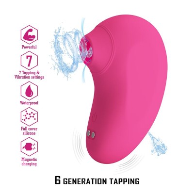 PRETTY LOVE ARILA SUCCIONADOR DE CLITORIS CON VIBRACION RECARGABLE ROSA