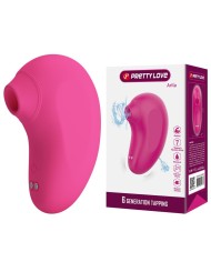 PRETTY LOVE ARILA SUCCIONADOR DE CLITORIS CON VIBRACION RECARGABLE ROSA