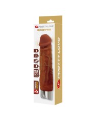 PRETTY LOVE PRO VIBRADOR REALISTICO 235 CM O 48 CM COLOR MARRON