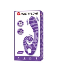PRETTY LOVE SUMMER VIBRADOR DOBLE CON ASA 19 CM O 35 CM MORADO