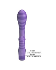 PRETTY LOVE SUMMER VIBRADOR DOBLE CON ASA 19 CM O 35 CM MORADO
