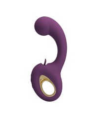 PRETTY LOVE BRYNNLEE VIBRADOR CON ESTIMULADOR ORAL RECARGABLE 10 VIBRACIONES Y 5 FUNCIONES DE LAMIDO MORADO