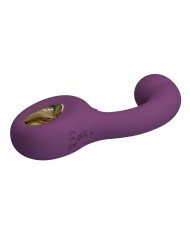 PRETTY LOVE BRYNNLEE VIBRADOR CON ESTIMULADOR ORAL RECARGABLE 10 VIBRACIONES Y 5 FUNCIONES DE LAMIDO MORADO