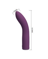 PRETTY LOVE KISSELL VIBRADOR RECARGABLE 10 FUNCIONES MORADO