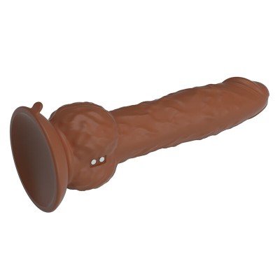 PRETTY LOVE EREN DILDO VIBRADOR CON EMPUJE 205 CM O 45 CM MARRON