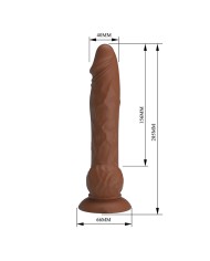 PRETTY LOVE EREN DILDO VIBRADOR CON EMPUJE 205 CM O 45 CM MARRON
