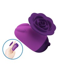 PRETTY LOVE ESTIMULADOR DE CLITORIS 7 MODOS RECARGABLE FORMA ROSA MORADA