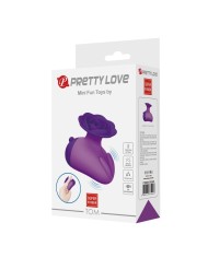 PRETTY LOVE ESTIMULADOR DE CLITORIS 7 MODOS RECARGABLE FORMA ROSA MORADA