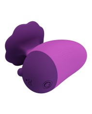 PRETTY LOVE ESTIMULADOR DE CLITORIS 7 MODOS RECARGABLE FORMA ROSA MORADA