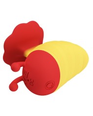 PRETTY LOVE LITTLE BEE ESTIMULADOR DE CLITORIS 7 MODOS RECARGABLE ROJO AMARILLO