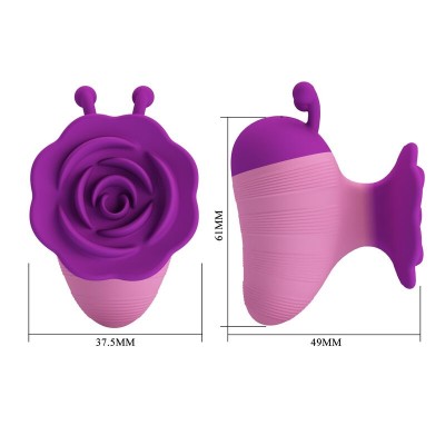 PRETTY LOVE LITTLE BEE ESTIMULADOR DE CLITORIS 7 MODOS RECARGABLE MORADO ROSA
