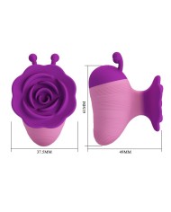 PRETTY LOVE LITTLE BEE ESTIMULADOR DE CLITORIS 7 MODOS RECARGABLE MORADO ROSA