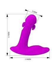 PRETTY LOVE BAUER MASAJEADOR DE PROSTATA 12 MODOS RECARGABLE MORADO