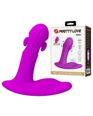 PRETTY LOVE BAUER MASAJEADOR DE PROSTATA 12 MODOS RECARGABLE MORADO