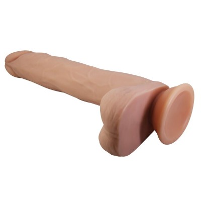 PRETTY LOVE NOLAN DILDO VIBRADOR CON EMPUJE Y ROTACION CONTROL REMOTO 245 CM O 5 CM COLOR NATURAL