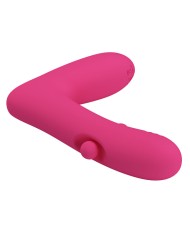 PRETTY LOVE DUDEN VIBRADOR DE SILICONA RECARGABLE 12 MODOS DE VIBRACION Y 3 MODOS DE BALANCEO ROSA