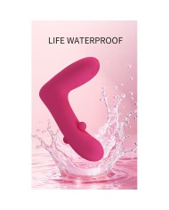 PRETTY LOVE DUDEN VIBRADOR DE SILICONA RECARGABLE 12 MODOS DE VIBRACION Y 3 MODOS DE BALANCEO ROSA