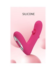 PRETTY LOVE DUDEN VIBRADOR DE SILICONA RECARGABLE 12 MODOS DE VIBRACION Y 3 MODOS DE BALANCEO ROSA