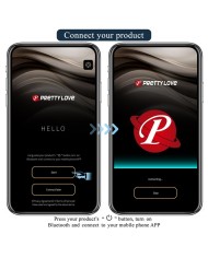 PRETTY LOVE ANTHONY VIBRADOR ANAL Y PERINEAL APP CONTROL NEGRO