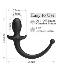 PRETTY LOVE ANTHONY VIBRADOR ANAL Y PERINEAL APP CONTROL NEGRO
