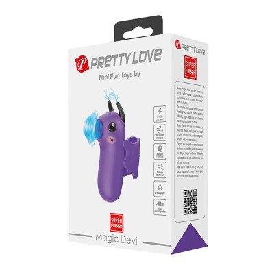 PRETTY LOVE MAGIC DEVIL ESTIMULADOR DE DEDO RECARGABLE MORADO