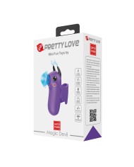 PRETTY LOVE MAGIC DEVIL ESTIMULADOR DE DEDO RECARGABLE MORADO