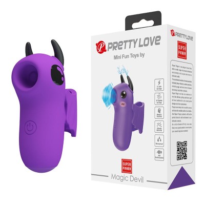 PRETTY LOVE MAGIC DEVIL ESTIMULADOR DE DEDO RECARGABLE MORADO